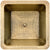 Linkasink C007 Hammered Large Square