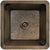 Linkasink C008 Hammered Large Square With 3.5 Drain Opening - Parent