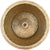 Linkasink C016A Hammered Small Round Flat Bottom Bar/Utility, 1.5 Drain Opening