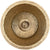 Linkasink C017 Hammered Small Round Flat Bottom Bar/Utility, 3.5 Drain Opening