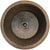 Linkasink C018 Hammered Large Round Flat Bottom Bar/Utility With 2 Drain Opening - Parent
