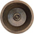 Linkasink C019 Hammered Large Round Flat Bottom Bar/Utility With 3.5 Drain Opening - Parent