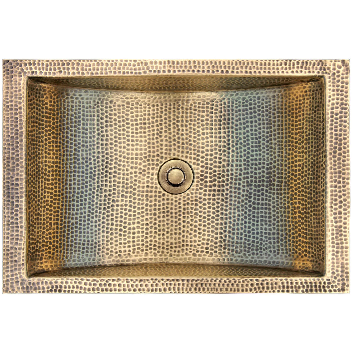 Linkasink C052 Hammered Rectangular Crescent