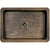 Linkasink C054-2 Hammered Rectangular Box Sink With 2 Drain Opening - Parent