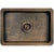 Linkasink C054-3.5 Hammered Rectangular Box Sink With 3.5 Drain Opening - Parent