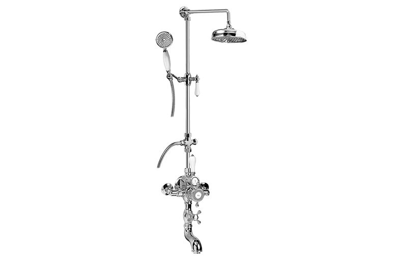 Graff CD4.02-LC1S Exposed Thermostatic Tub and Shower System With Handshower