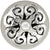 Linkasink D012-SCR01-N Hawaiian Quilt Grid Strainer - Hammered Finish, Sphere Screw, No Overflow - Parent