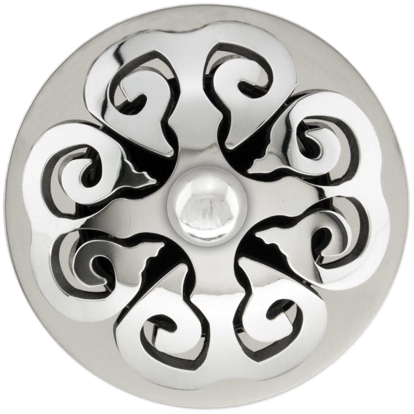 Linkasink D012-SCR01-N Hawaiian Quilt Grid Strainer - Hammered Finish, Sphere Screw, No Overflow