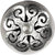 Linkasink D012-SCR01-N Hawaiian Quilt Grid Strainer - Hammered Finish, Sphere Screw, No Overflow