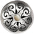 Linkasink D012-SCR02-N Hawaiian Quilt Grid Strainer - Hammered Finish, Mother Of Pearl Screw, No Overflow