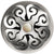 Linkasink D012-SCR02-N Hawaiian Quilt Grid Strainer - Hammered Finish, Mother Of Pearl Screw, No Overflow