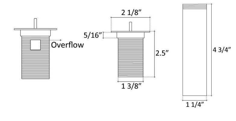 Linkasink D212 White Shell Drain - Parent