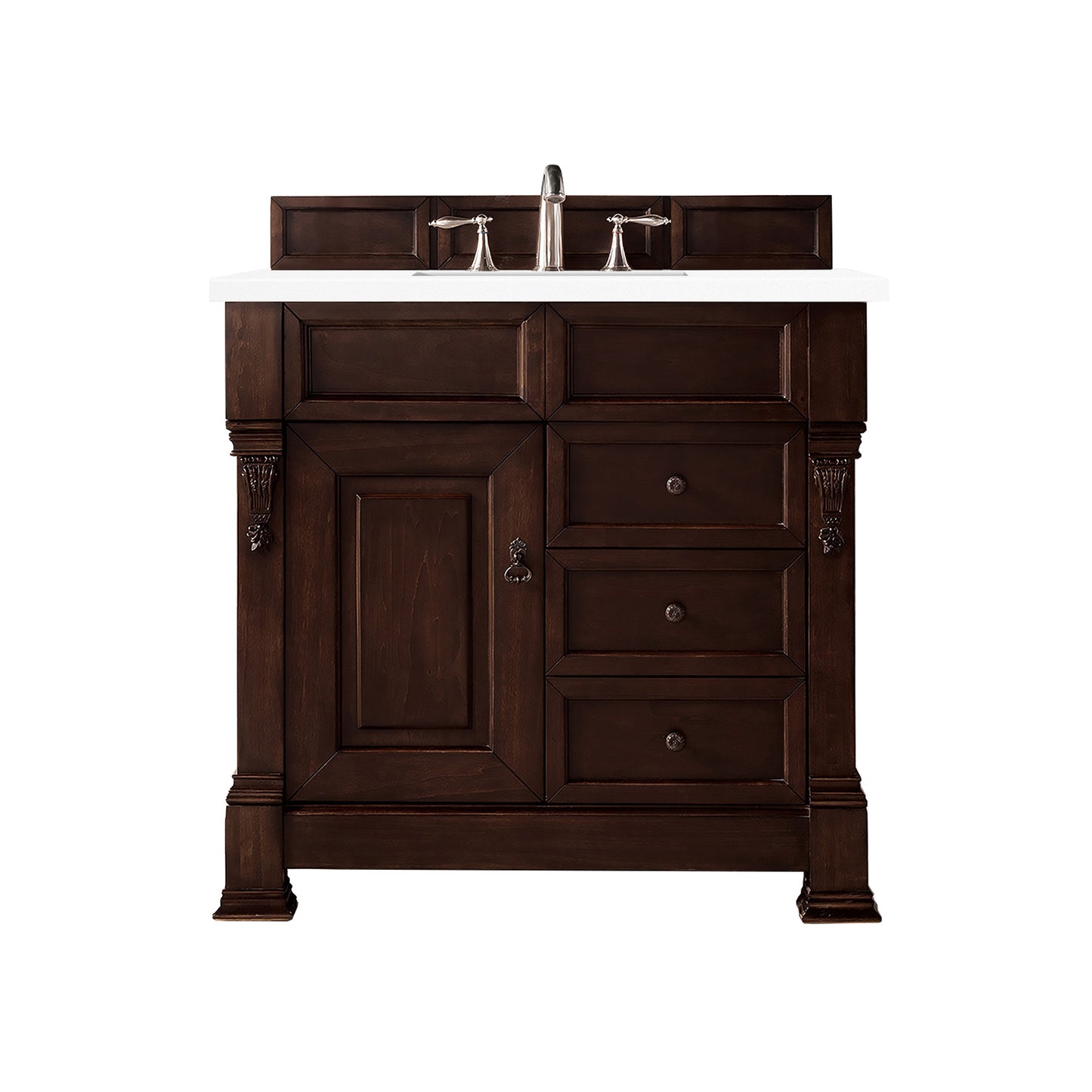 James Martin 147-114-55-3WZ Brookfield 36" Single Vanity With 3 CM Top