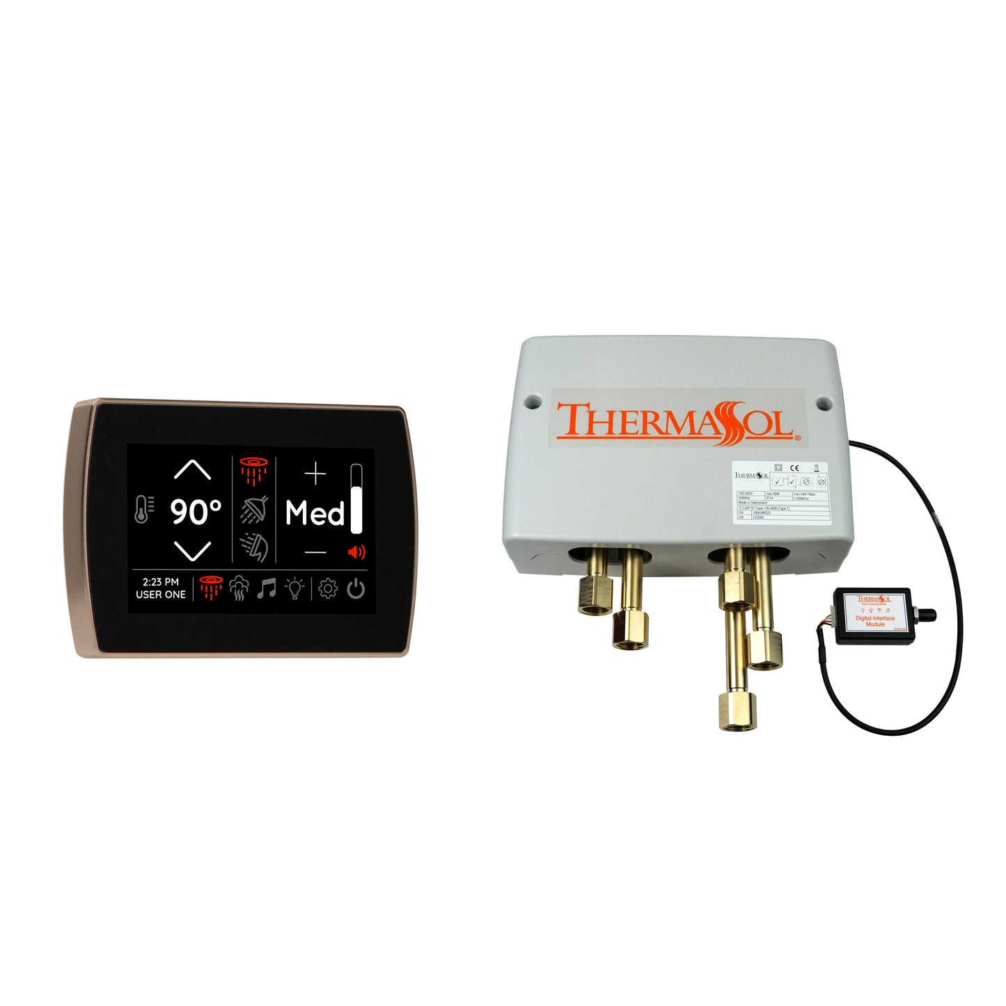 Thermasol DSP-SIGF - Digital Shower Package with Flushmount SignaTouch