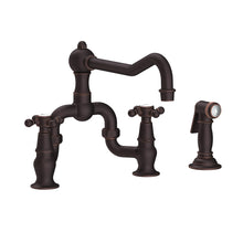 Load image into Gallery viewer, Newport Brass 9452-1 Chesterfield Kitchen Bridge Faucet With Side Spray