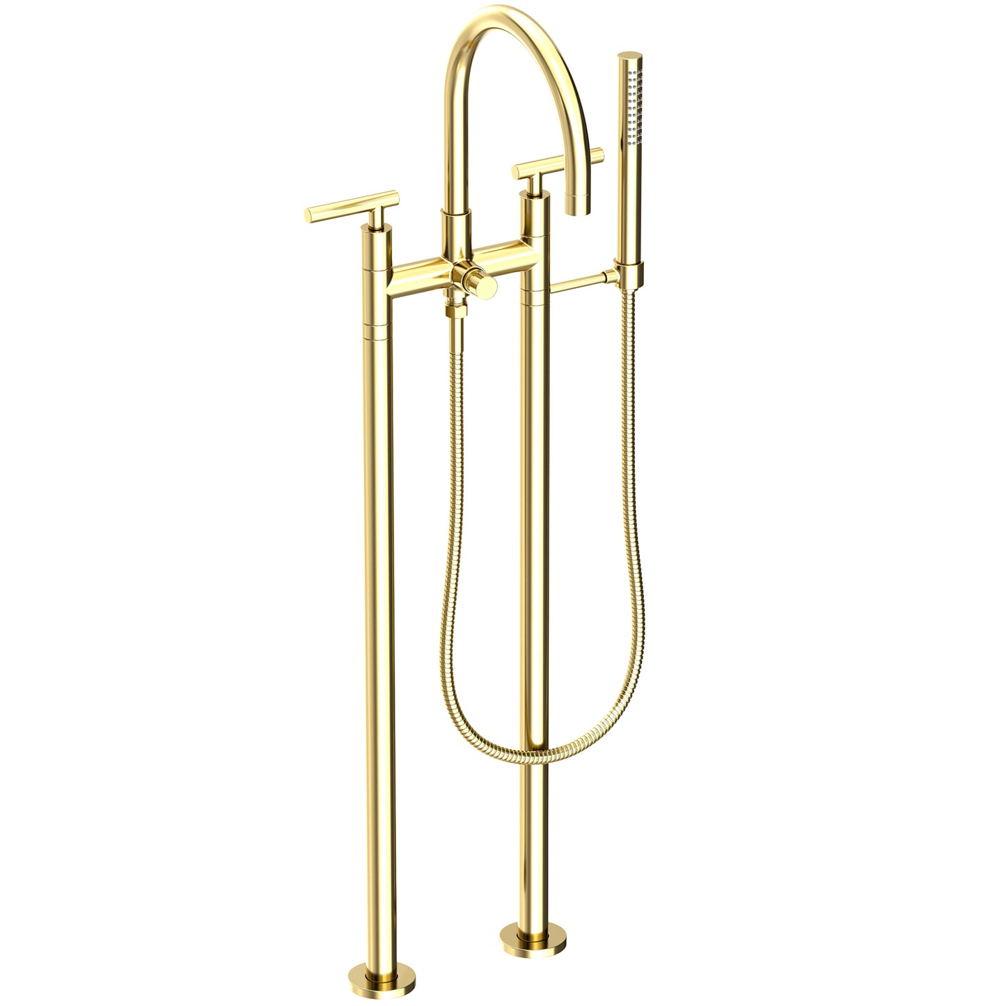 Newport Brass 1500-4263 East Linear Exposed Tub & Hand Shower Set W/Risers - Parent
