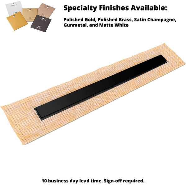Infinity Drain FCSSG 6548  48" FCS Series Complete Kit with 2 1/2" Solid Grate