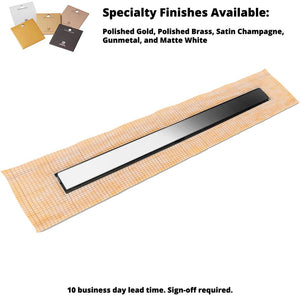 Infinity Drain FCSSG 6548  48" FCS Series Complete Kit with 2 1/2" Solid Grate