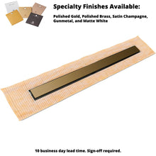 Load image into Gallery viewer, Infinity Drain FCSSG 6548  48&quot; FCS Series Complete Kit with 2 1/2&quot; Solid Grate