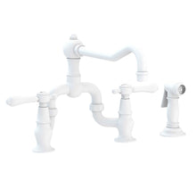 Load image into Gallery viewer, Newport Brass 9453-1 Chesterfield Kitchen Bridge Faucet With Side Spray