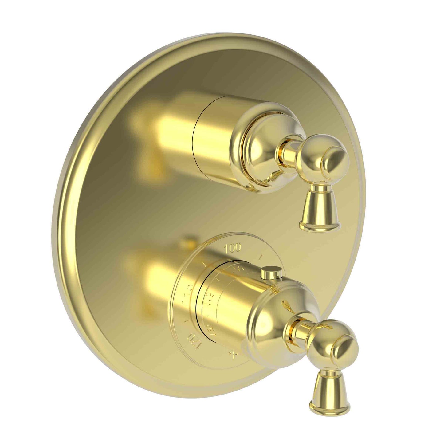 Newport Brass 3-2413TR Aylesbury 1/2" Round Thermostatic Trim Plate With Handle - Parent