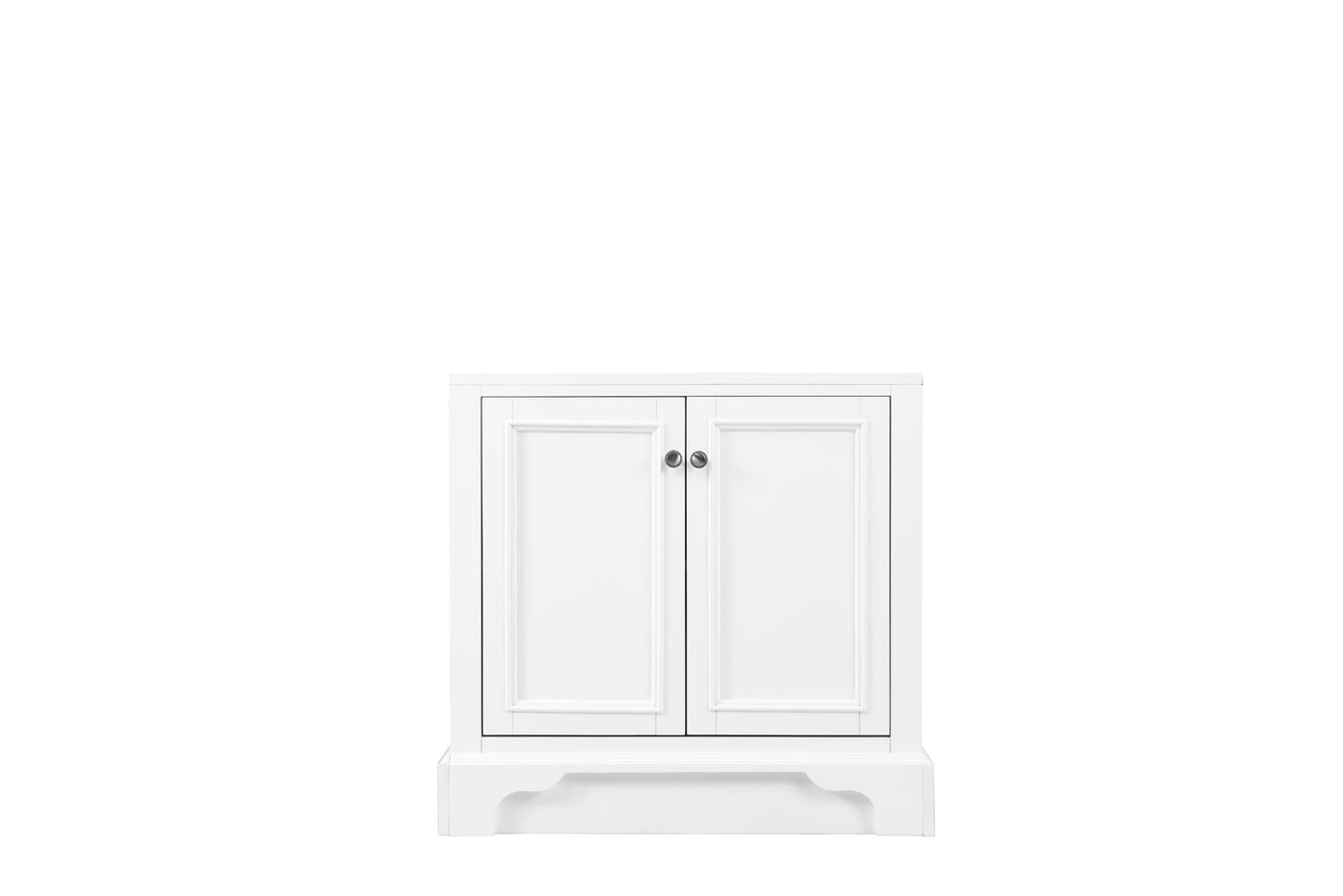 James Martin 825-HB30-BW De Soto 30" Hutch Base for Double Tower Hutch, Bright White