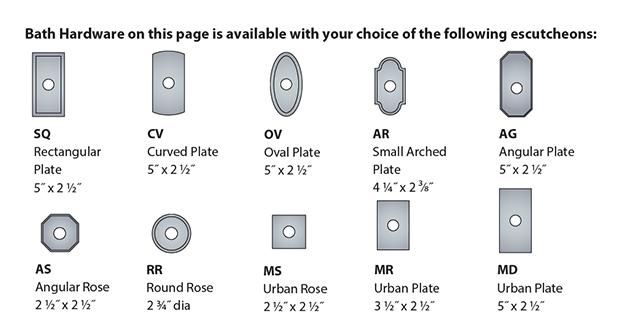 Ashley Norton WL.MS410 Robe Hook - White Bronze
