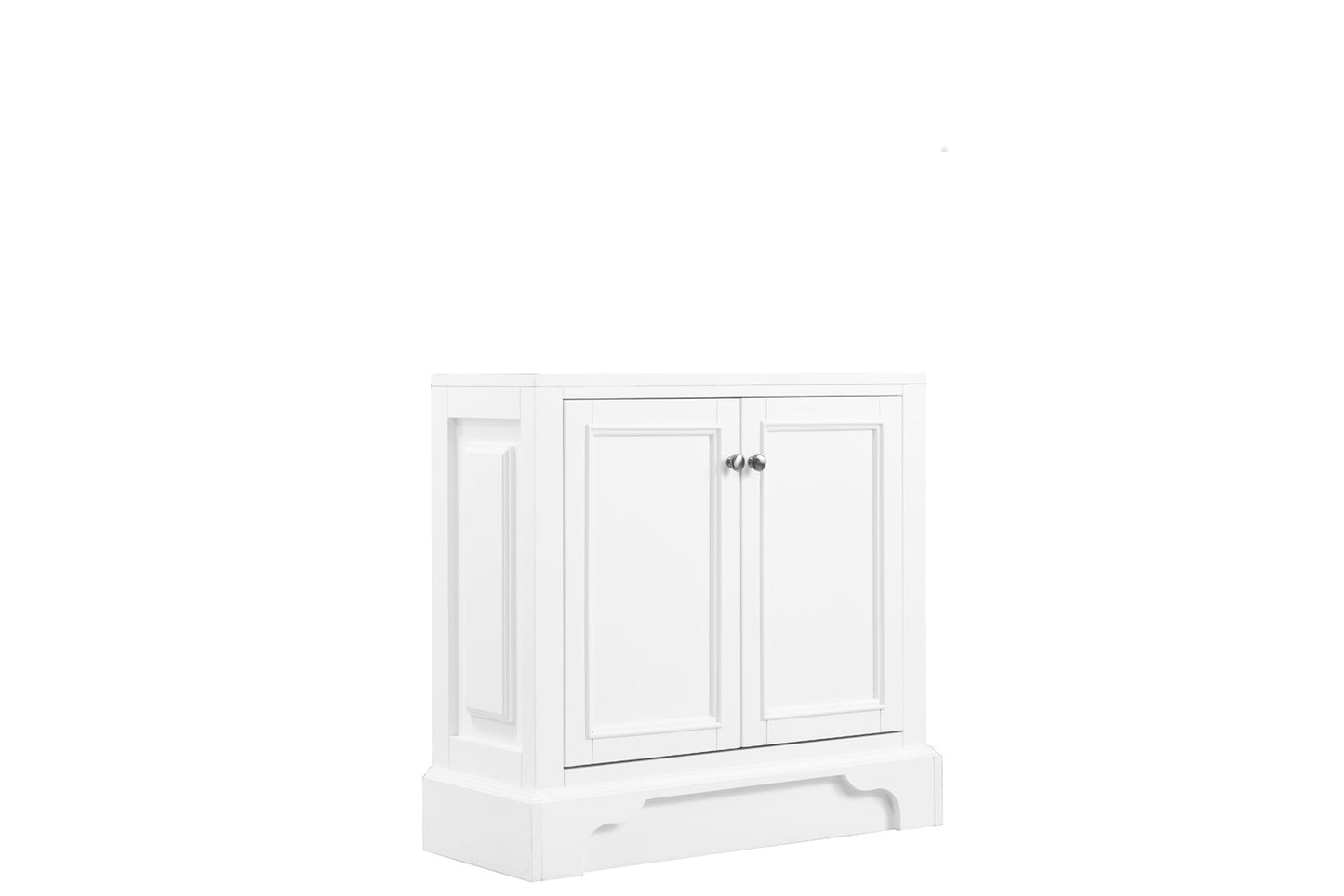 James Martin 825-HB30-BW De Soto 30" Hutch Base for Double Tower Hutch, Bright White