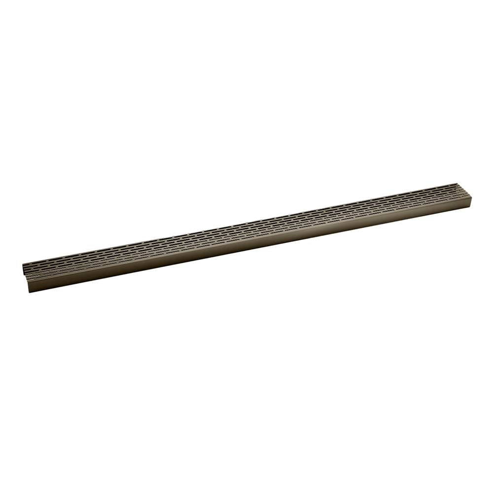 Infinity Drain KA 6548  48" Perforated Offset Slot Pattern Grate for S-LT 65