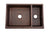 Premier 33"Copper Kitchen Apron 75/25 Sink KA75DB33229