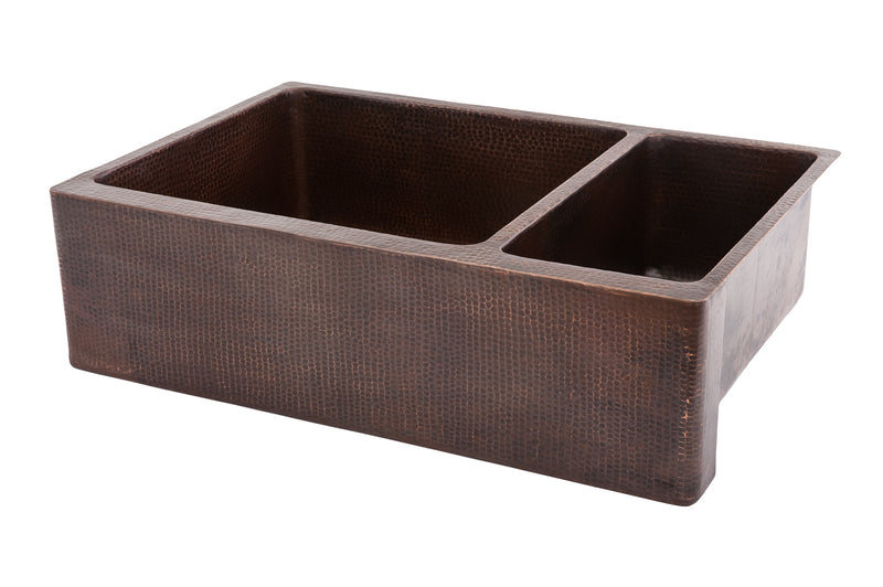 Premier 33"Copper Kitchen Apron 75/25 Sink KA75DB33229