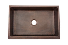 Load image into Gallery viewer, Premier 33&quot; Copper Hammered Kitchen Sink /Fleur De Lis  KASDB33229F