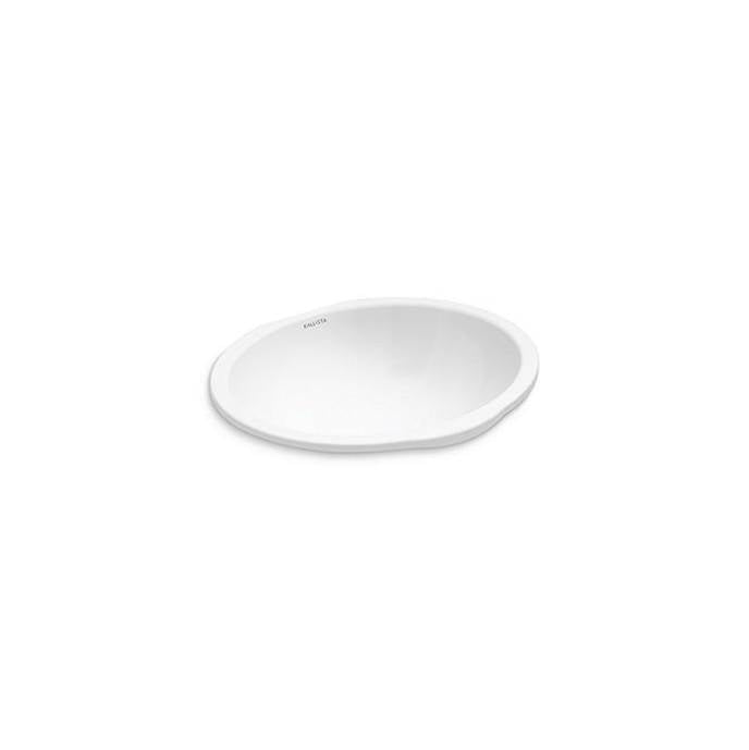 Kallista P74237-WO-0 Perfect Under-Mount Sink W/ Overflow, Soft Oval in Stucco White