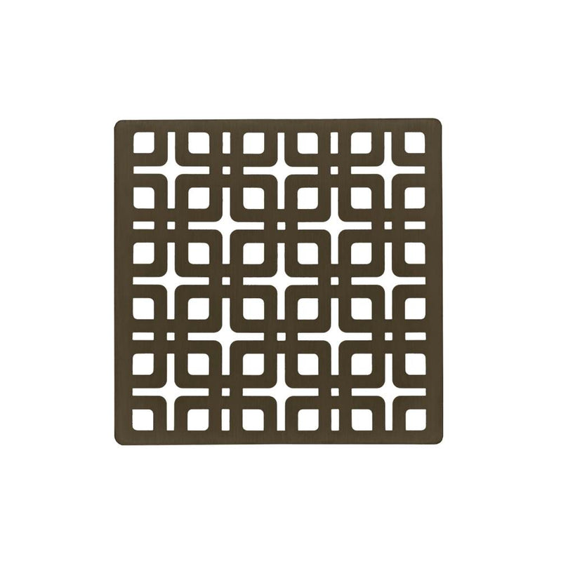 Infinity Drain KS 4 4” Strainer - Link Pattern for K 4, KD 4, KDB 4