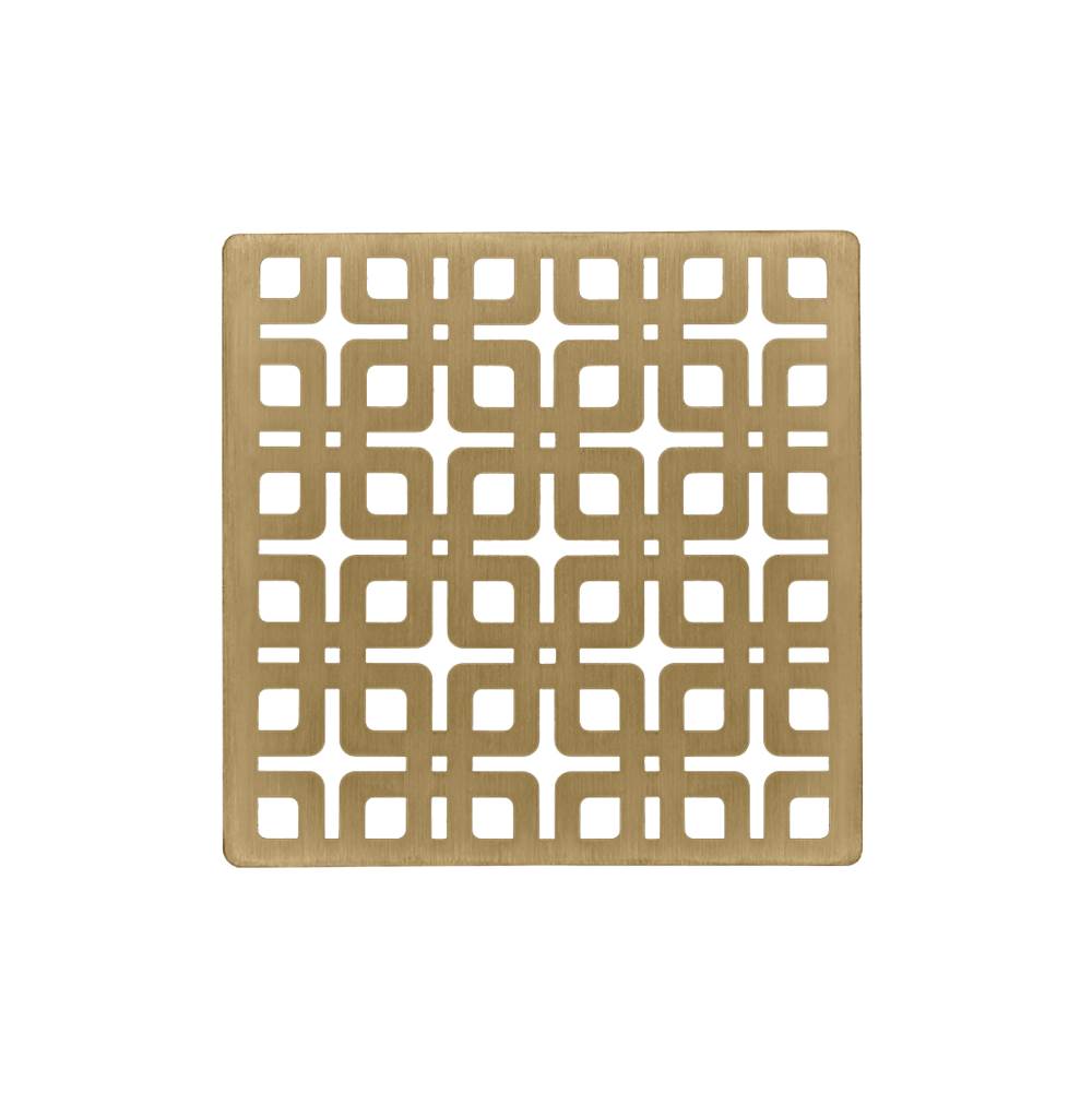 Infinity Drain KS 4 4” Strainer - Link Pattern for K 4, KD 4, KDB 4