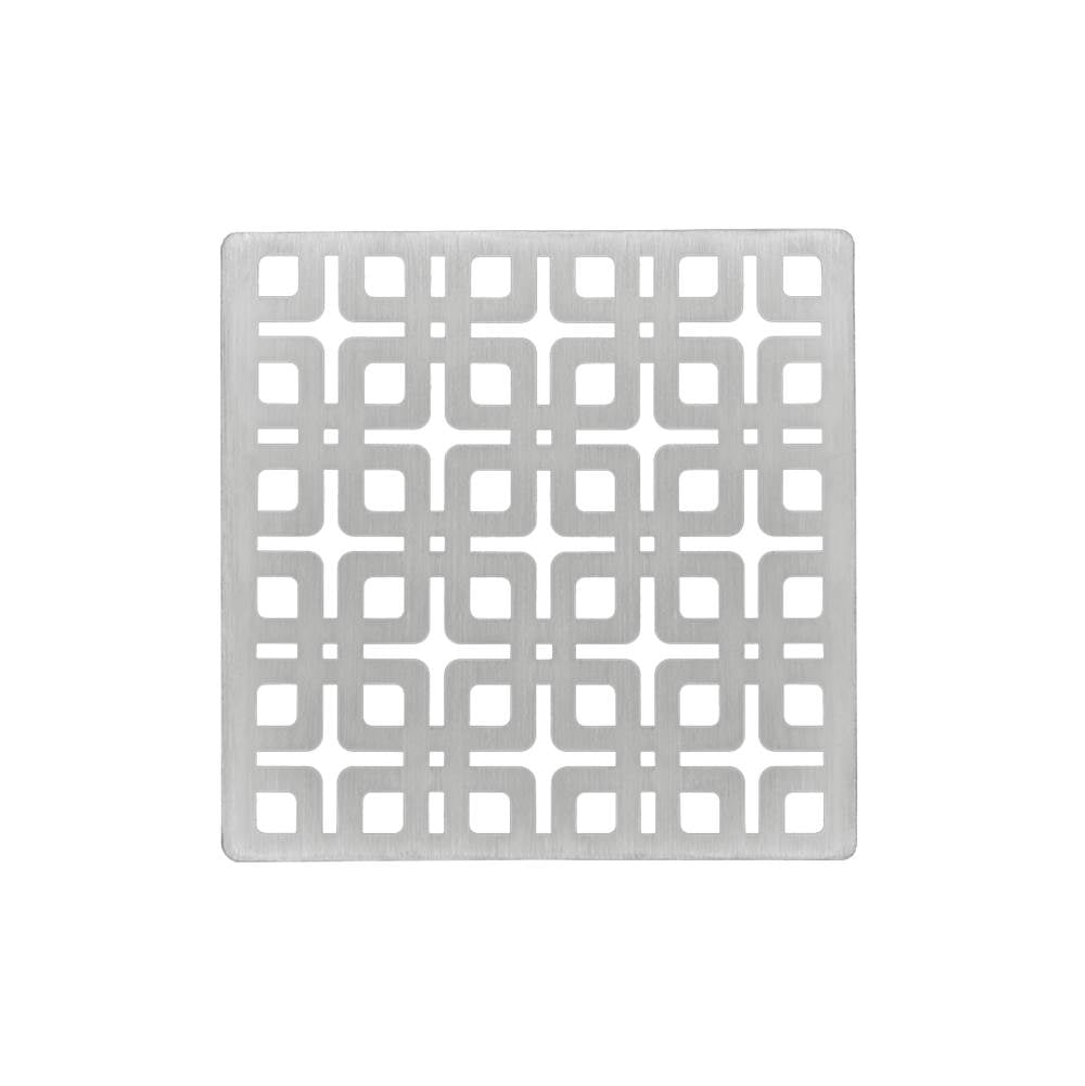 Infinity Drain KS 4 4” Strainer - Link Pattern for K 4, KD 4, KDB 4