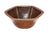 Premier Hexagon Hammered Copper Sink LH15.5DB