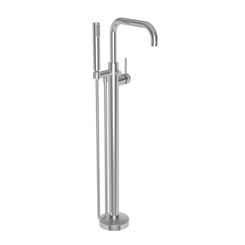 Newport Brass 1400-4261 East Square Exposed Tub and Hand Shower Set - Free Standing