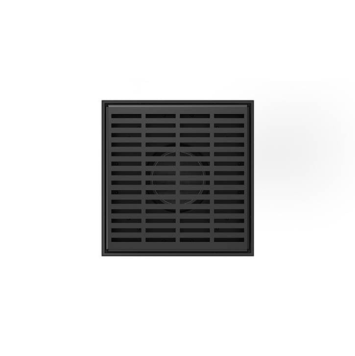 Infinity Drain LND5 BS  5" x 5" LND 5 Lines Pattern Complete Kit  with Stainless Steel Bonded Flange, 2" No Hub Outlet - Parent
