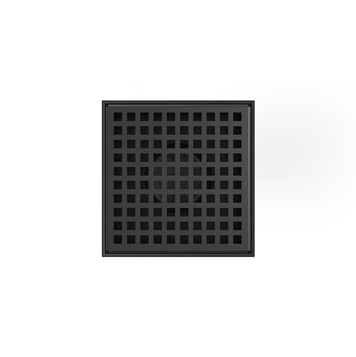 Infinity Drain LQD5 BP  5" x 5" LQD 5 Squares Pattern Complete Kit  with PVC Bonded Flange, 2", 3" and 4" Outlet - Parent