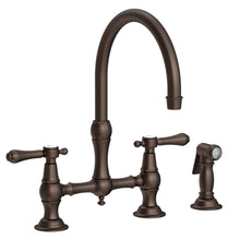 Load image into Gallery viewer, Newport Brass 9458 Chesterfield Kitchen Bridge Faucet With Side Spray
