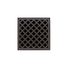Load image into Gallery viewer, Infinity Drain MD 4-2A 4” x 4” MD 4 - Strainer - Moor Pattern &amp; 2&quot; Throat w/ABS Drain Body 2” Outlet