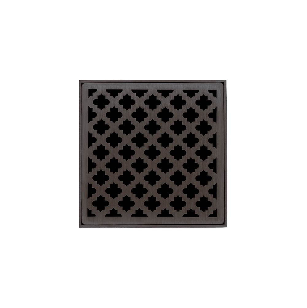 Infinity Drain MD 4-2A 4” x 4” MD 4 - Strainer - Moor Pattern & 2
