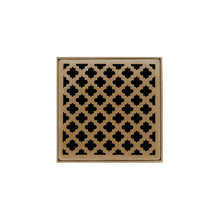 Load image into Gallery viewer, Infinity Drain MDB 4-A 4” x 4” MD 4 - Strainer - Lines Pattern &amp; 2&quot; Throat w/ABS Bonded Flange 2”, 3”, &amp; 4” Outlet