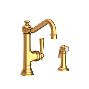 Newport Brass 2470-5313 Jacobean Single Handle Kitchen Faucet With Side Spray