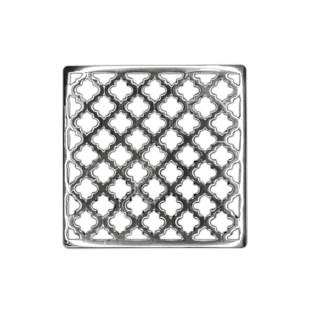 Infinity Drain MS 4 4” Strainer - Moor Pattern for M 4, MD 4, MDB 4