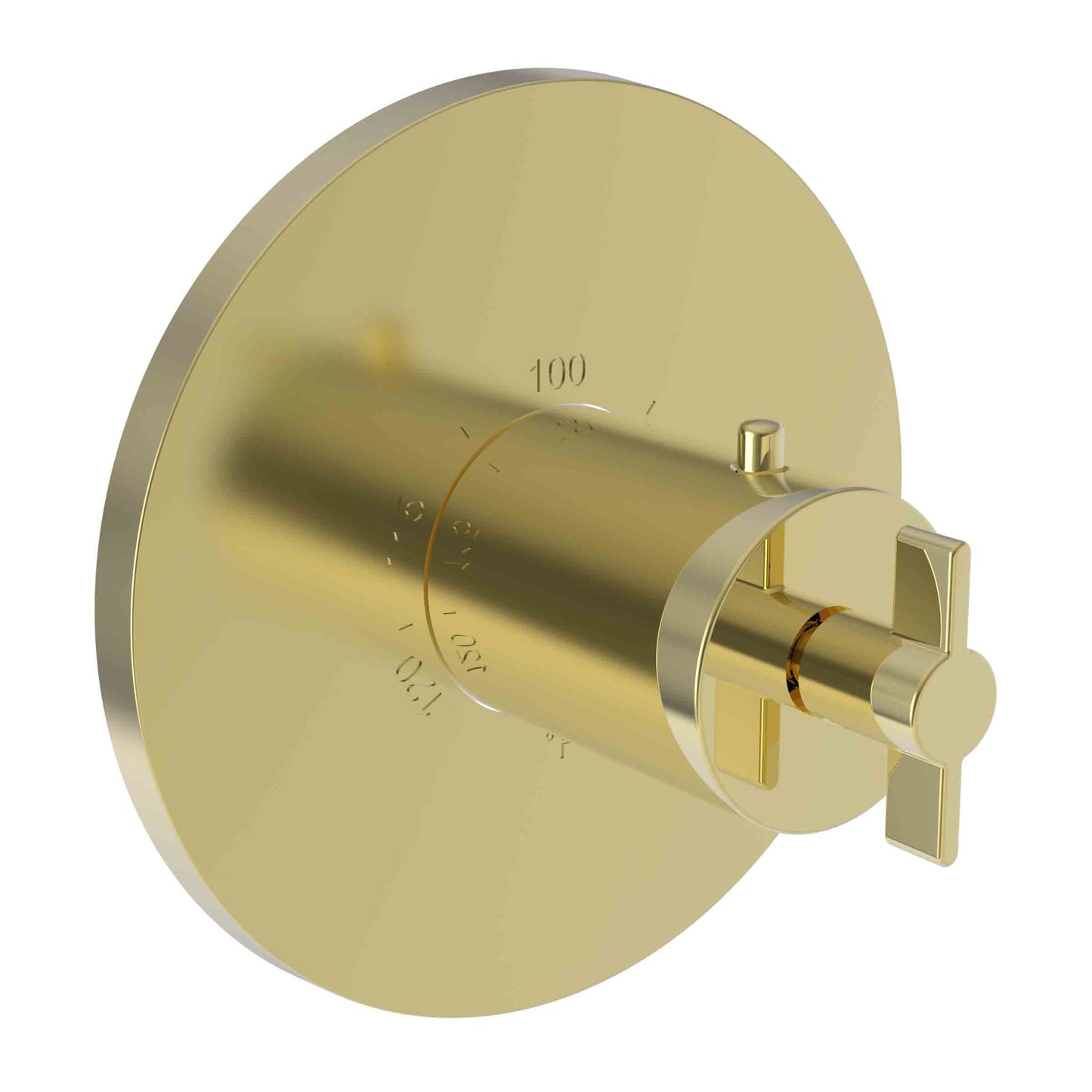 Newport Brass 3-3324TR Tolmin 3/4" Round Thermostatic Trim Plate With Handle - Parent