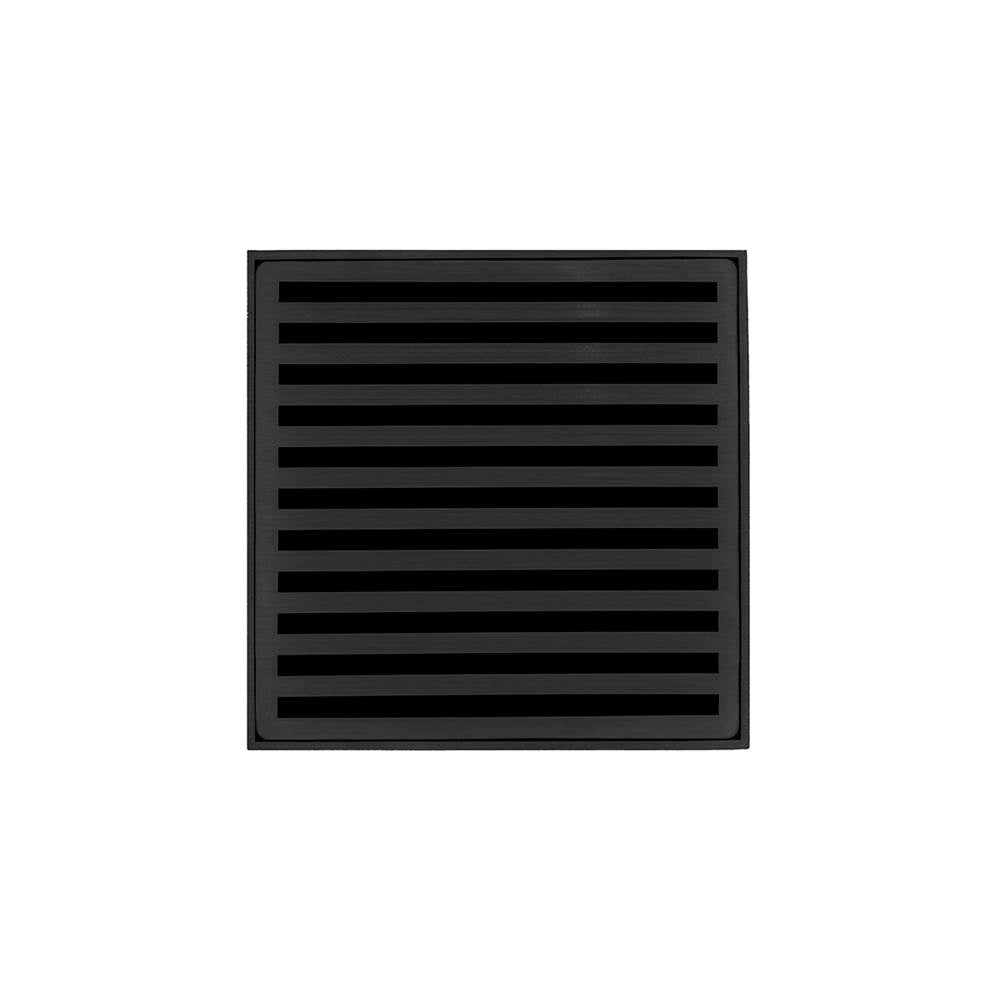 Infinity Drain ND 5-3A 5? x 5? ND 5 - Strainer - Lines Pattern & 4" Throat w/ABS Drain Body 3? Outlet - Parent