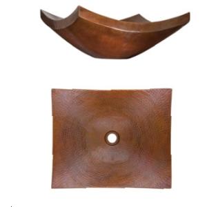 Thompson Traders NSP-BC Legacy Bath Black Nirvana Rectangular Double Wall Handcrafted Black Copper