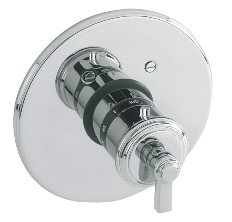 Newport Brass 3-1624TR Miro 3/4" Round Thermostatic Trim Plate with Handle - Parent